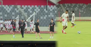 দুই ম্যাচ সামনে রেখে হেড কোচ ছাড়াই অনুশীলনে ফুটবলাররা